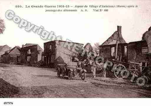 Ville de AULNIZIEUX, carte postale ancienne