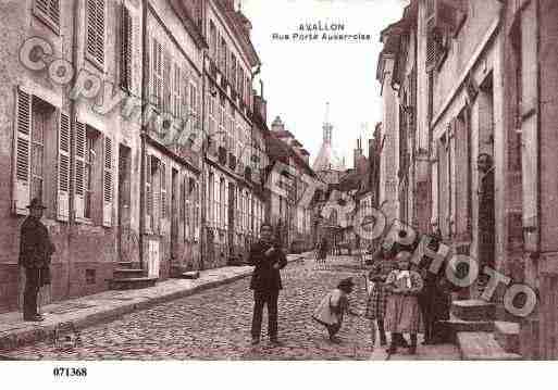 Ville de AVALLON, carte postale ancienne