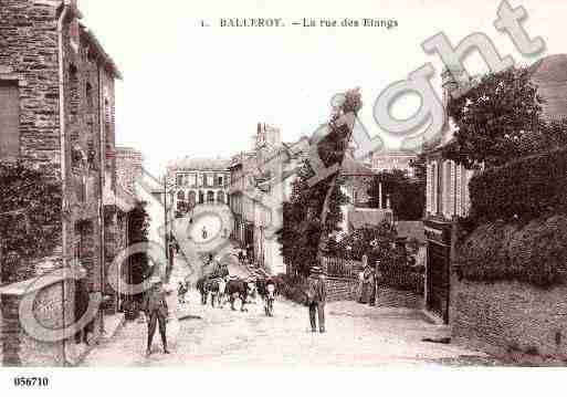 Ville de BALLEROY, carte postale ancienne