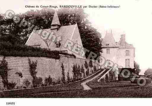 Ville de BARDOUVILLE, carte postale ancienne