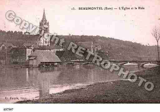 Ville de BEAUMONTEL, carte postale ancienne