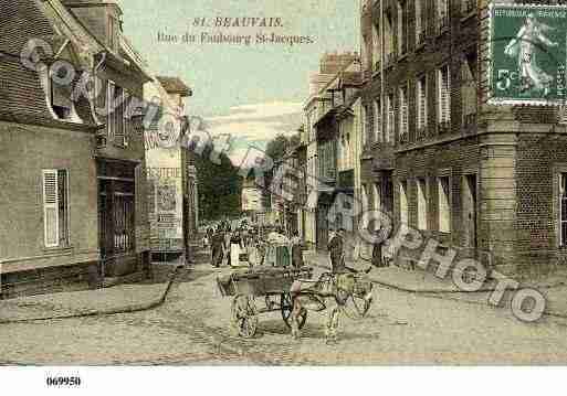 Ville de BEAUVAIS, carte postale ancienne