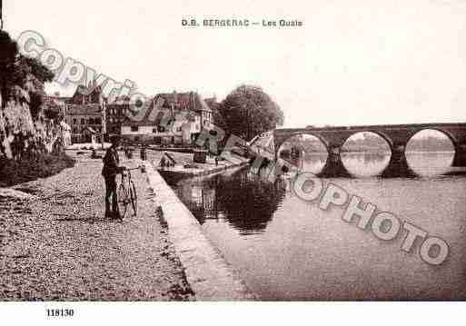 Ville de BERGERAC, carte postale ancienne