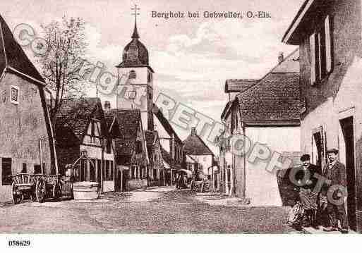 Ville de BERGHOLTZ, carte postale ancienne