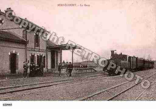 Ville de BERNECOURT, carte postale ancienne