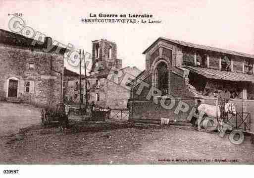 Ville de BERNECOURT, carte postale ancienne