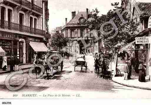 Ville de BIARRITZ, carte postale ancienne Ville de BIARRITZ, carte postale ancienne
