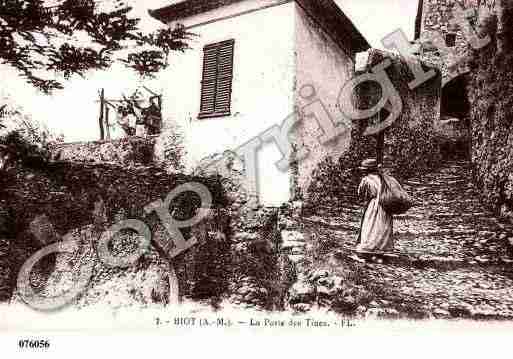 Ville de BIOT, carte postale ancienne