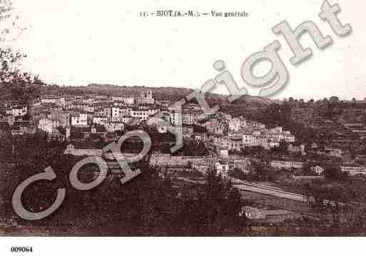 Ville de BIOT, carte postale ancienne