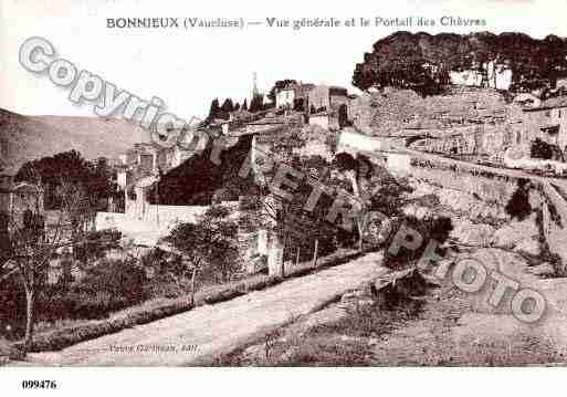 Ville de BONNIEUX, carte postale ancienne