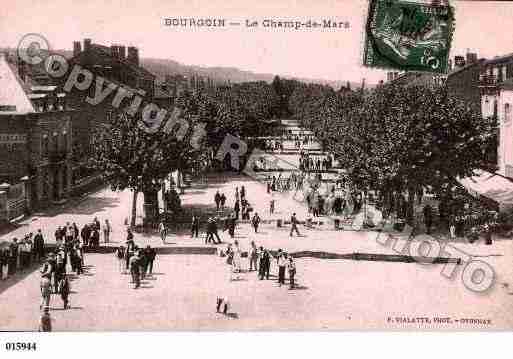 Ville de BOURGOINJALLIEU, carte postale ancienne