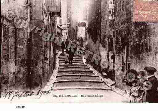 Ville de BRIGNOLES, carte postale ancienne