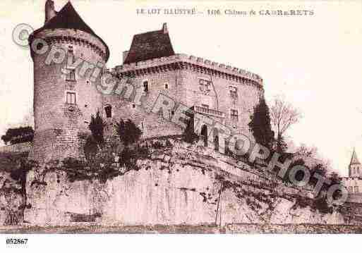 Ville de CABRERETS, carte postale ancienne