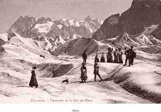 Ville de CHAMONIXMONTBLANC, carte postale ancienne