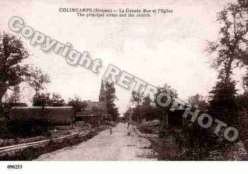 Ville de COLINCAMPS, carte postale ancienne