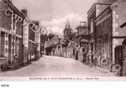 Ville de DESCARTES, carte postale ancienne Ville de DESCARTES, carte postale ancienne