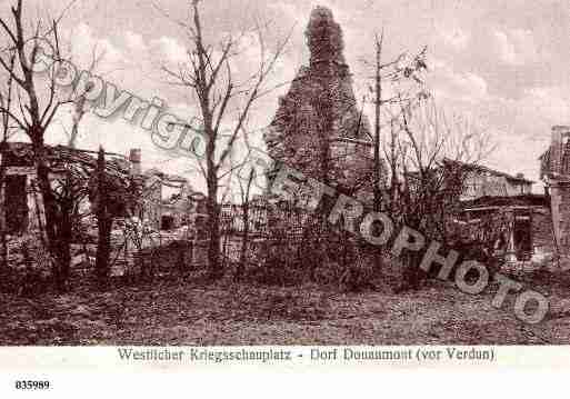 Ville de DOUAUMONT, carte postale ancienne