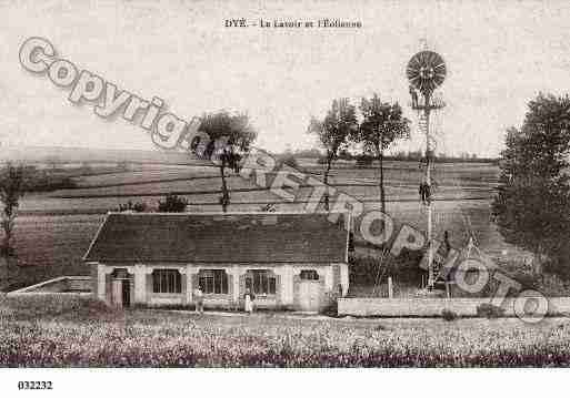 Ville de DYE, carte postale ancienne