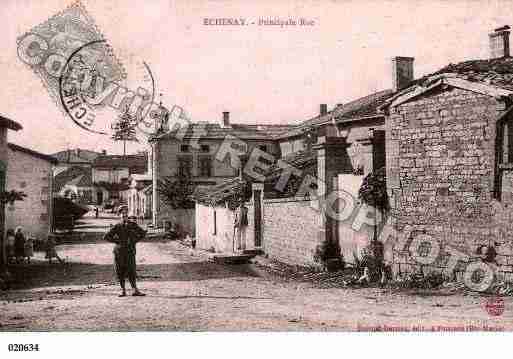 Ville de ECHENAY, carte postale ancienne