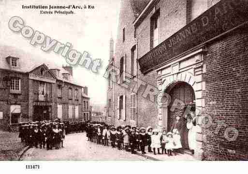 Ville de EU, carte postale ancienne