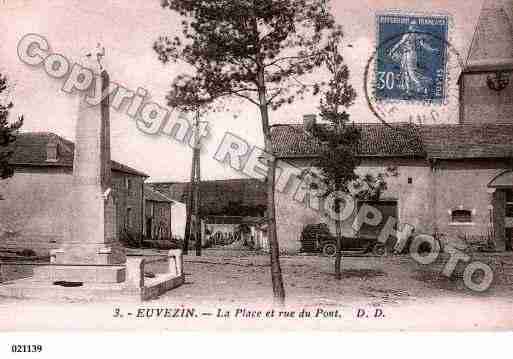 Ville de EUVEZIN, carte postale ancienne