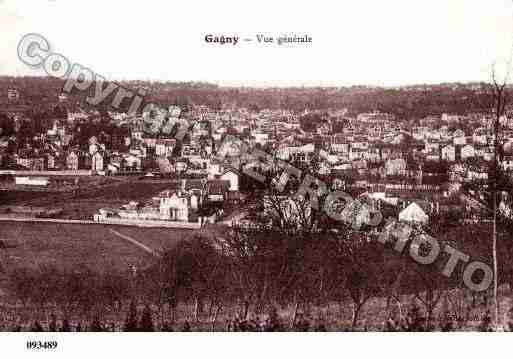 Ville de GAGNY, carte postale ancienne