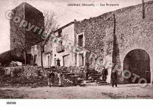 Ville de GIGNAC, carte postale ancienne