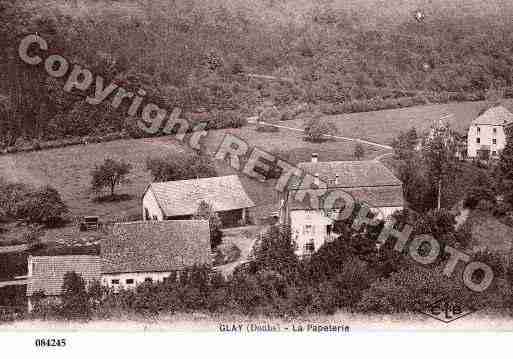 Ville de GLAY, carte postale ancienne