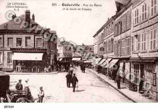 Ville de GODERVILLE, carte postale ancienne