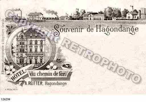 Ville de HAGONDANGE, carte postale ancienne