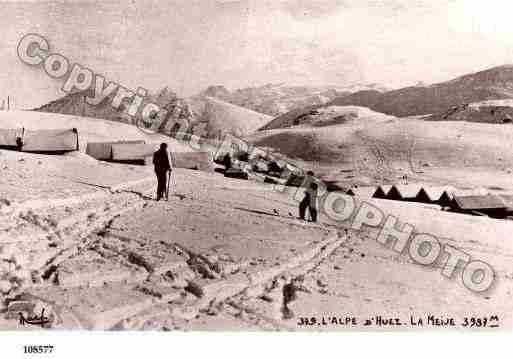 Ville de HUEZ, carte postale ancienne