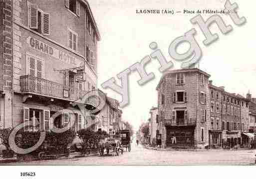 Ville de LAGNIEU, carte postale ancienne