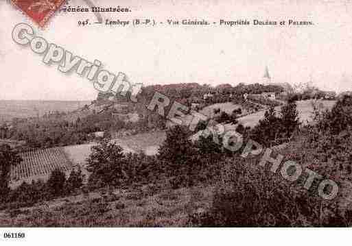 Ville de LEMBEYE, carte postale ancienne