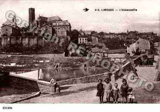 Ville de LIMOGES, carte postale ancienne