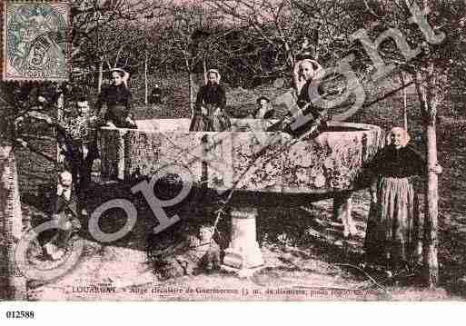 Ville de LOUARGAT, carte postale ancienne