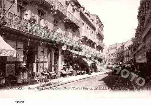 Ville de LOURDES, carte postale ancienne