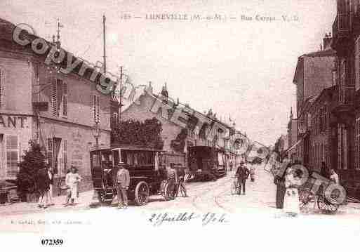 Ville de LUNEVILLE, carte postale ancienne