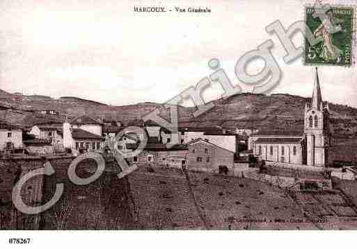 Ville de MARCOUX, carte postale ancienne Ville de MARCOUX, carte postale ancienne