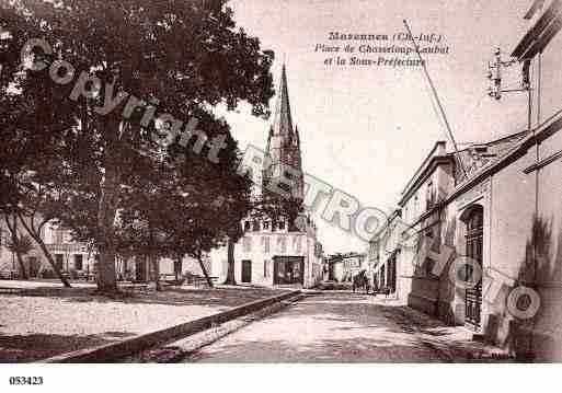 Ville de MARENNES, carte postale ancienne