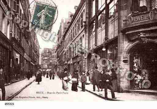 Ville de METZ, carte postale ancienne