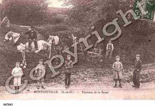 Ville de MONTAINVILLE, carte postale ancienne