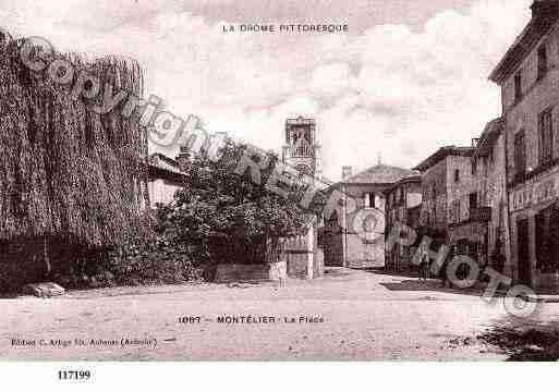 Ville de MONTELIER, carte postale ancienne