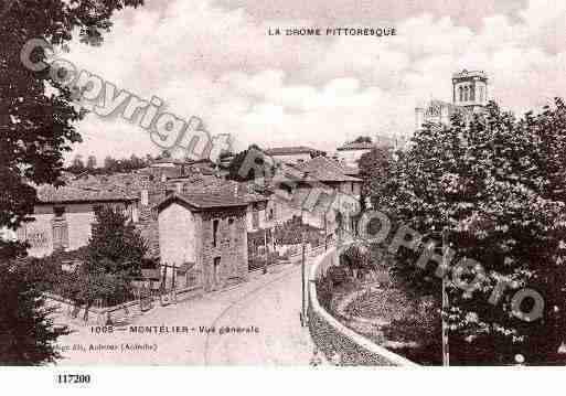 Ville de MONTELIER, carte postale ancienne