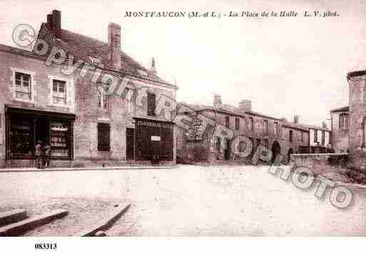 Ville de MONTFAUCON, carte postale ancienne