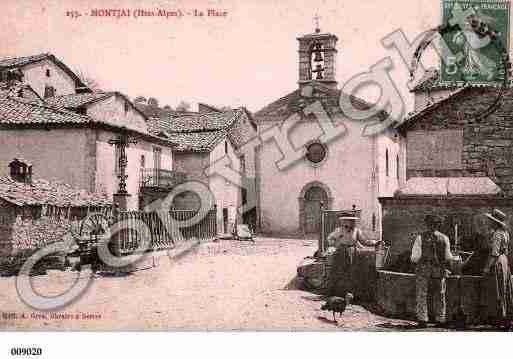 Ville de MONTJAY, carte postale ancienne