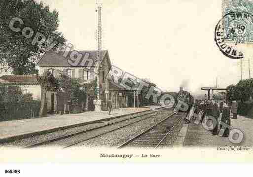 Ville de MONTMAGNY, carte postale ancienne