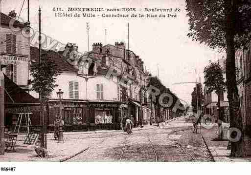 Ville de MONTREUIL, carte postale ancienne