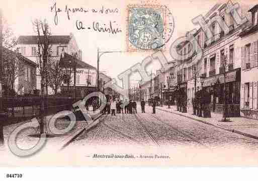 Ville de MONTREUIL, carte postale ancienne