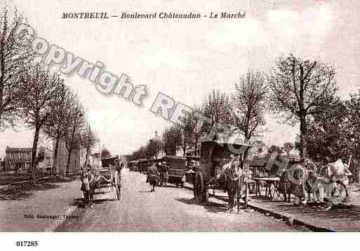 Ville de MONTREUIL, carte postale ancienne