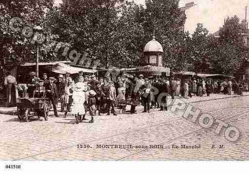 Ville de MONTREUIL, carte postale ancienne